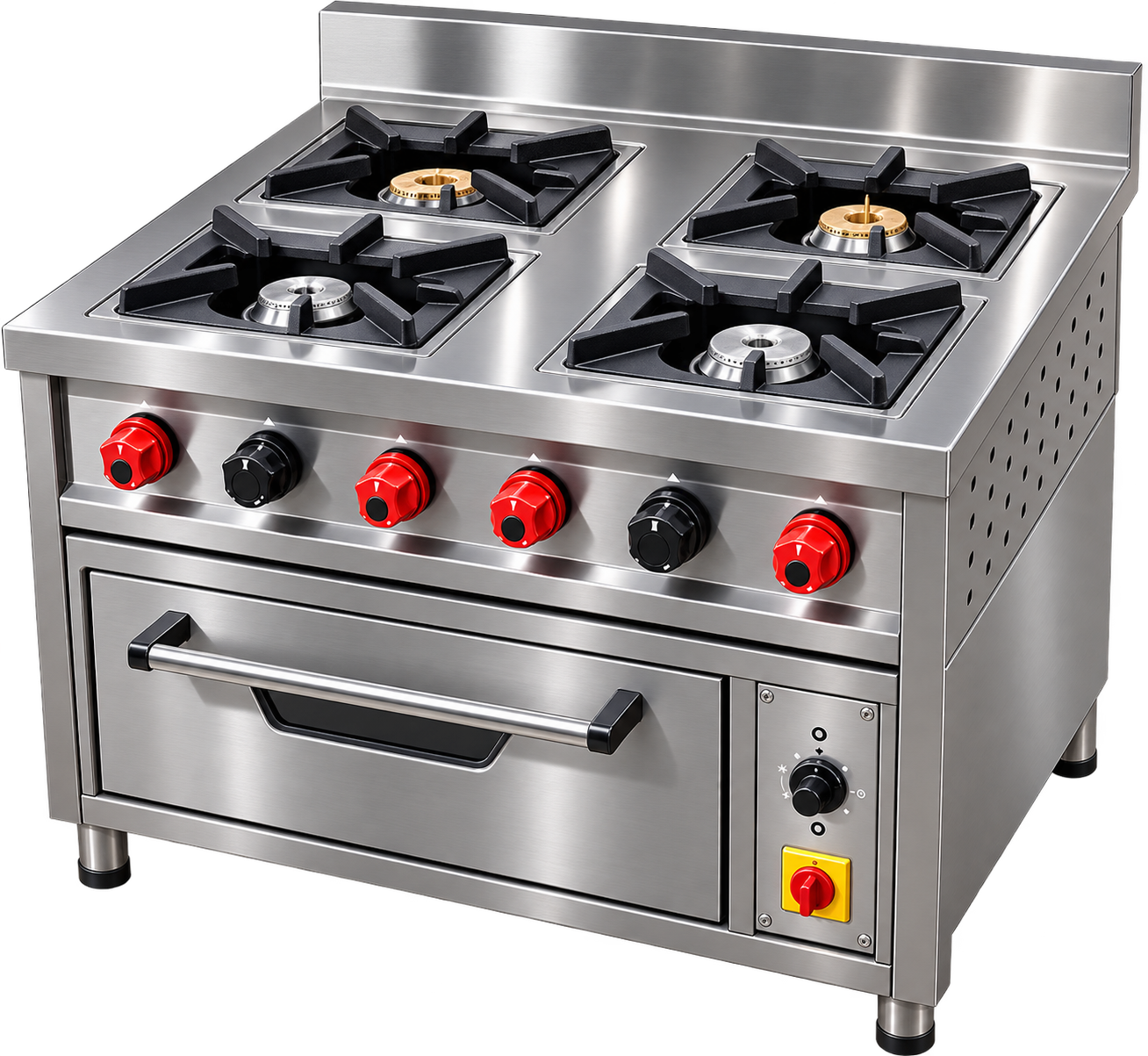 4 burner with oven
