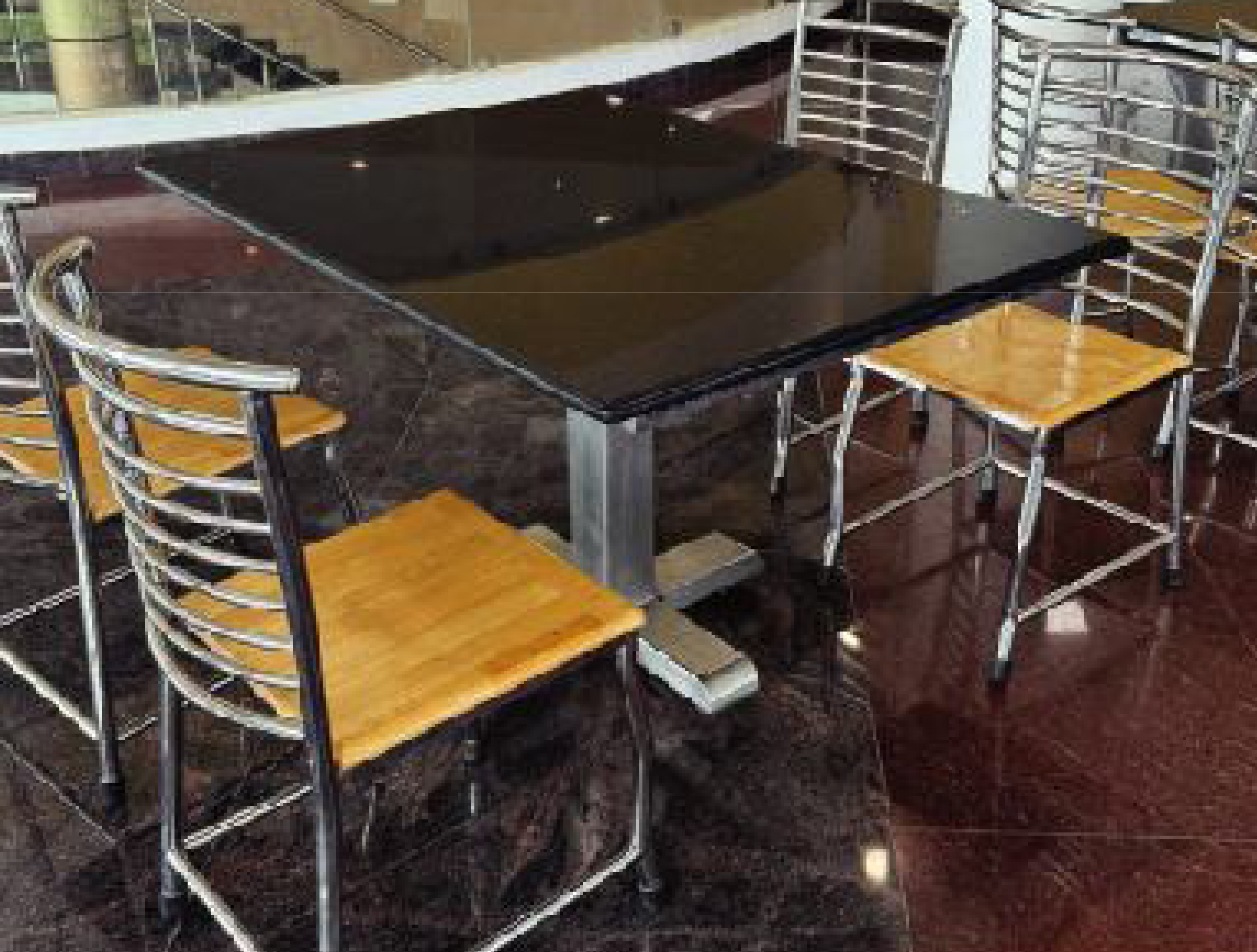 Stainless Steel Dining Table Set