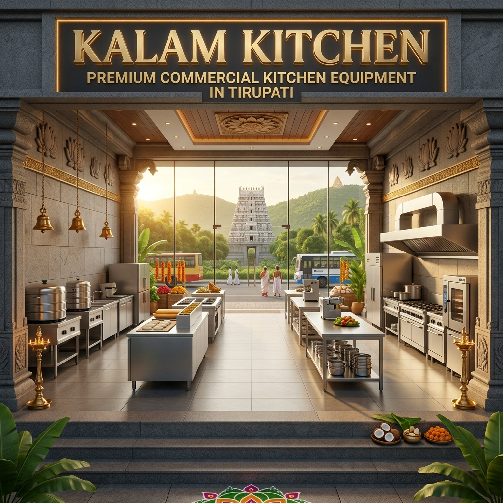 Commercial kitchen equipment in Tirupati - Kalam Kitchen Equipments