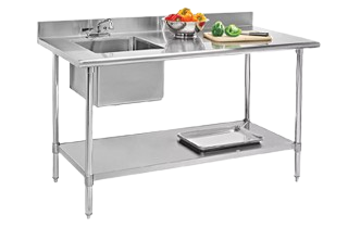 Work table with sink